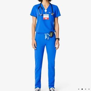Figs Royal Blue Set Scrubs - worn only once!